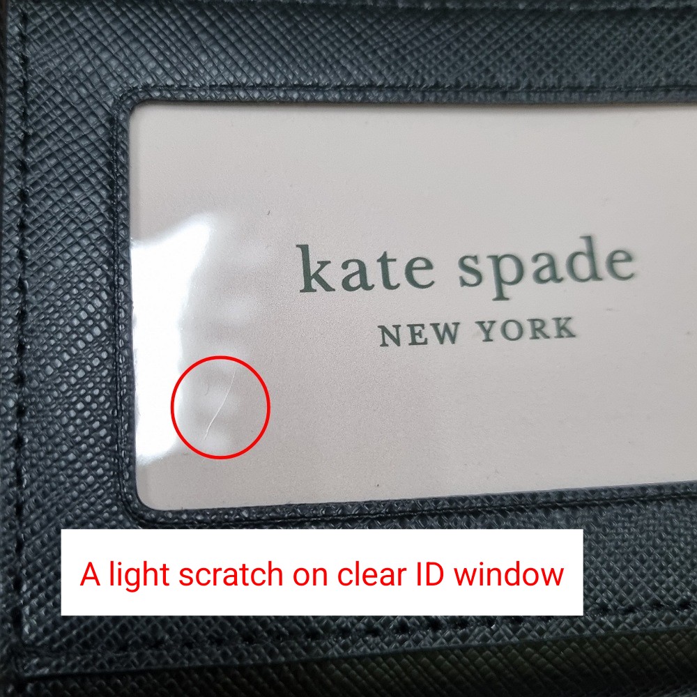 Kate Spade Small Wallet Small Zip Around Bifold Wallet Black # WLR00634D4