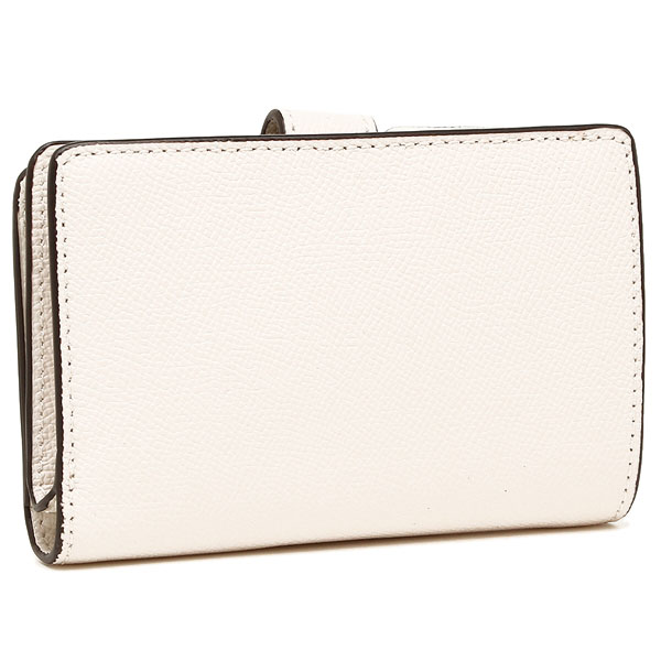 Coach Wallet In Gift Box Medium Corner Zip Wallet In Crossgrain Leather Medium Wallet Chalk White # F11484D3