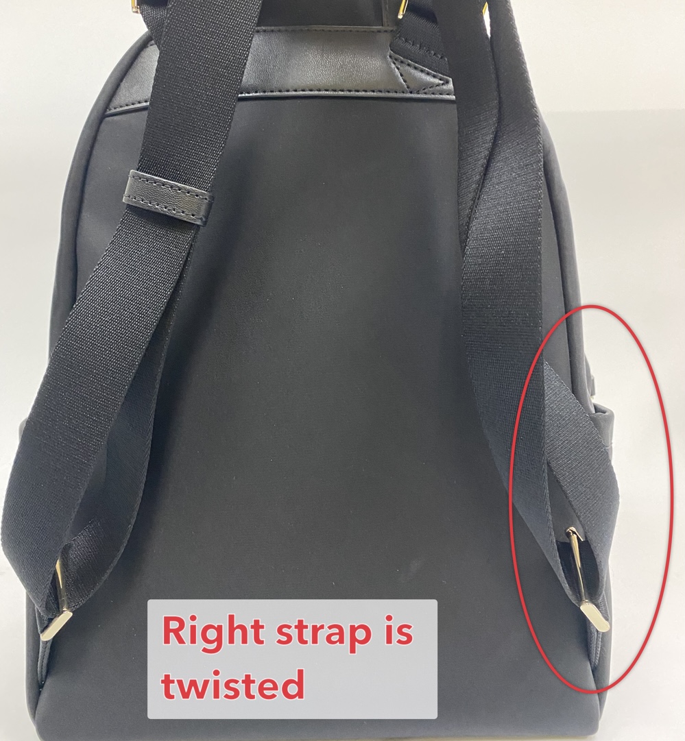 Kate Spade Chelsea Nylon Medium Backpack Black # WKR00556D4