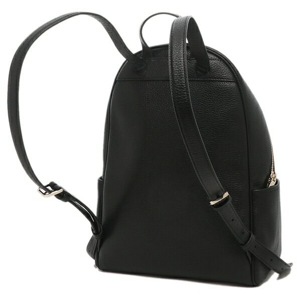 Kate Spade Large Backpack Leila Pebbled Leather Large Dome Backpack Black # KA742D1