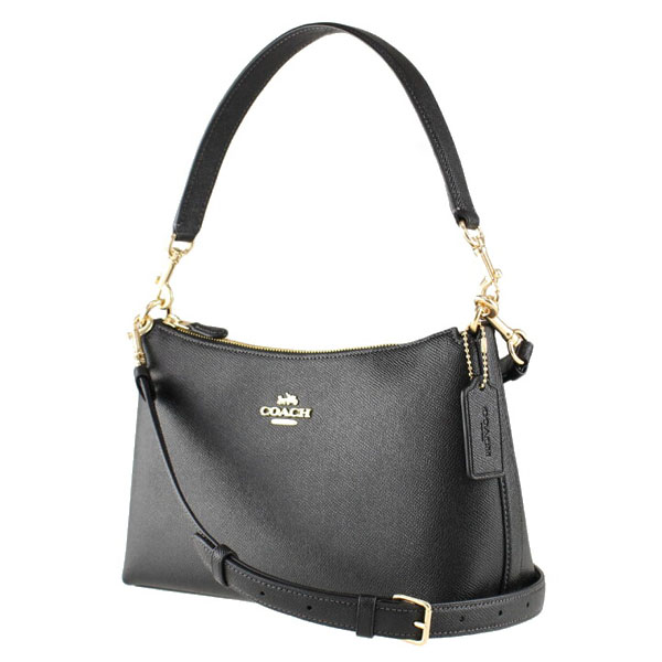 Coach Clara Leather Shoulder Crossbody Bag Black # CE584