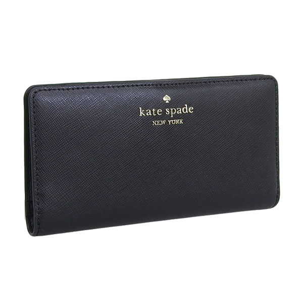 Kate Spade Long Wallet Medium Wallet Madison Large Slim Bifold Wallet Black # KC579