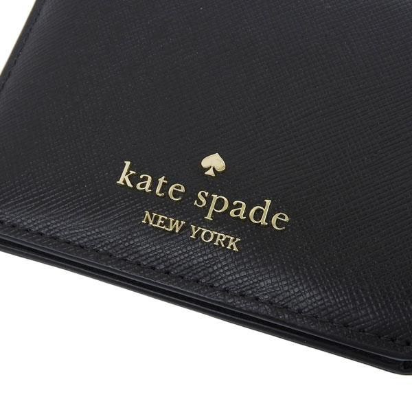 Kate Spade Small Wallet Madison Small Bifold Wallet Saffiano Black # KC581