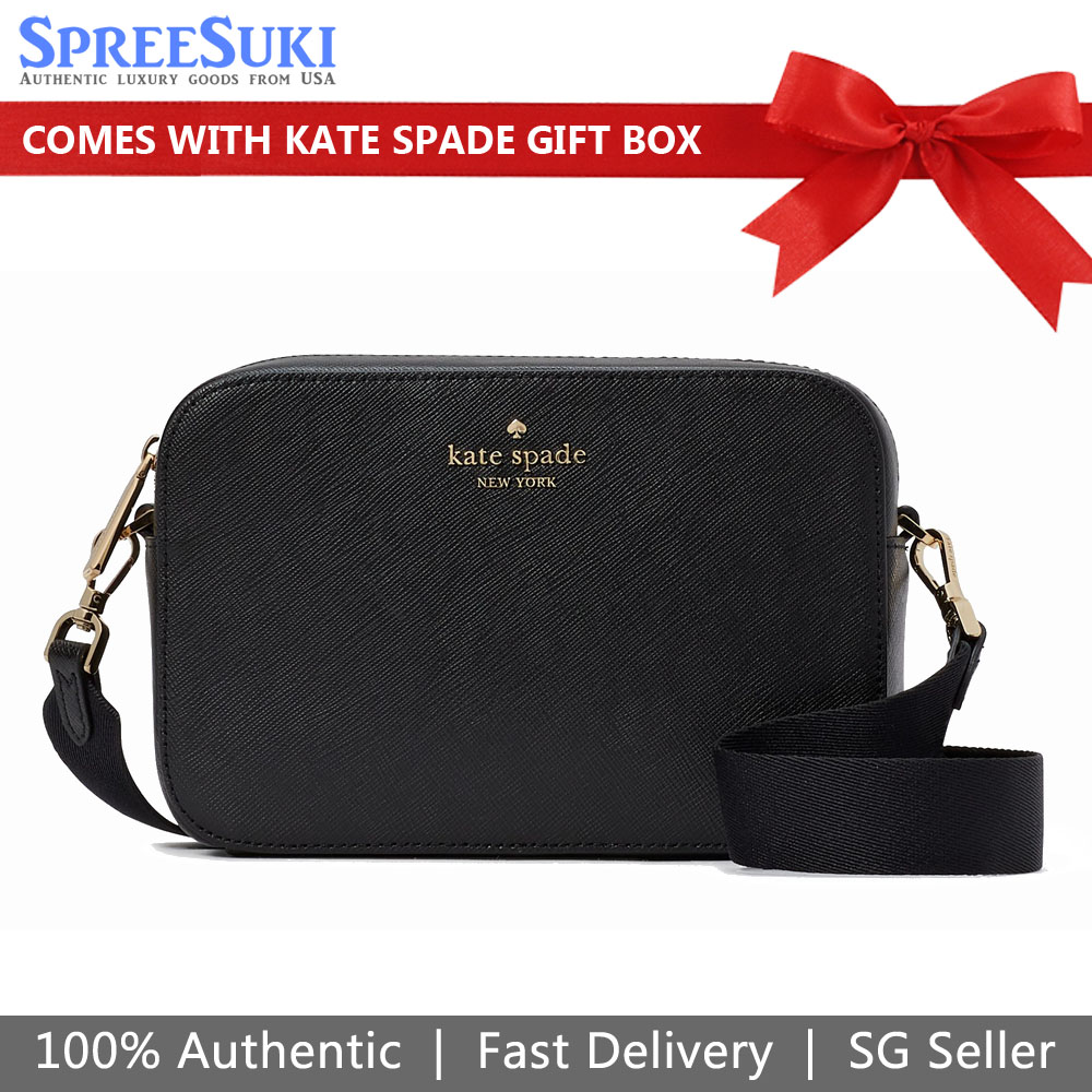 Kate Spade Madison Saffiano Mini Crossbody Bag Sling Black # KC584