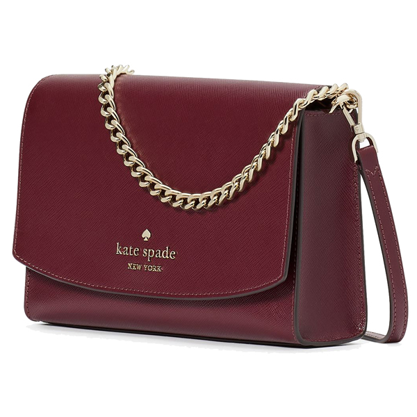 Kate Spade Carson Convertible Crossbody Bag Sling Deep Berry Dark Red # WKR00119