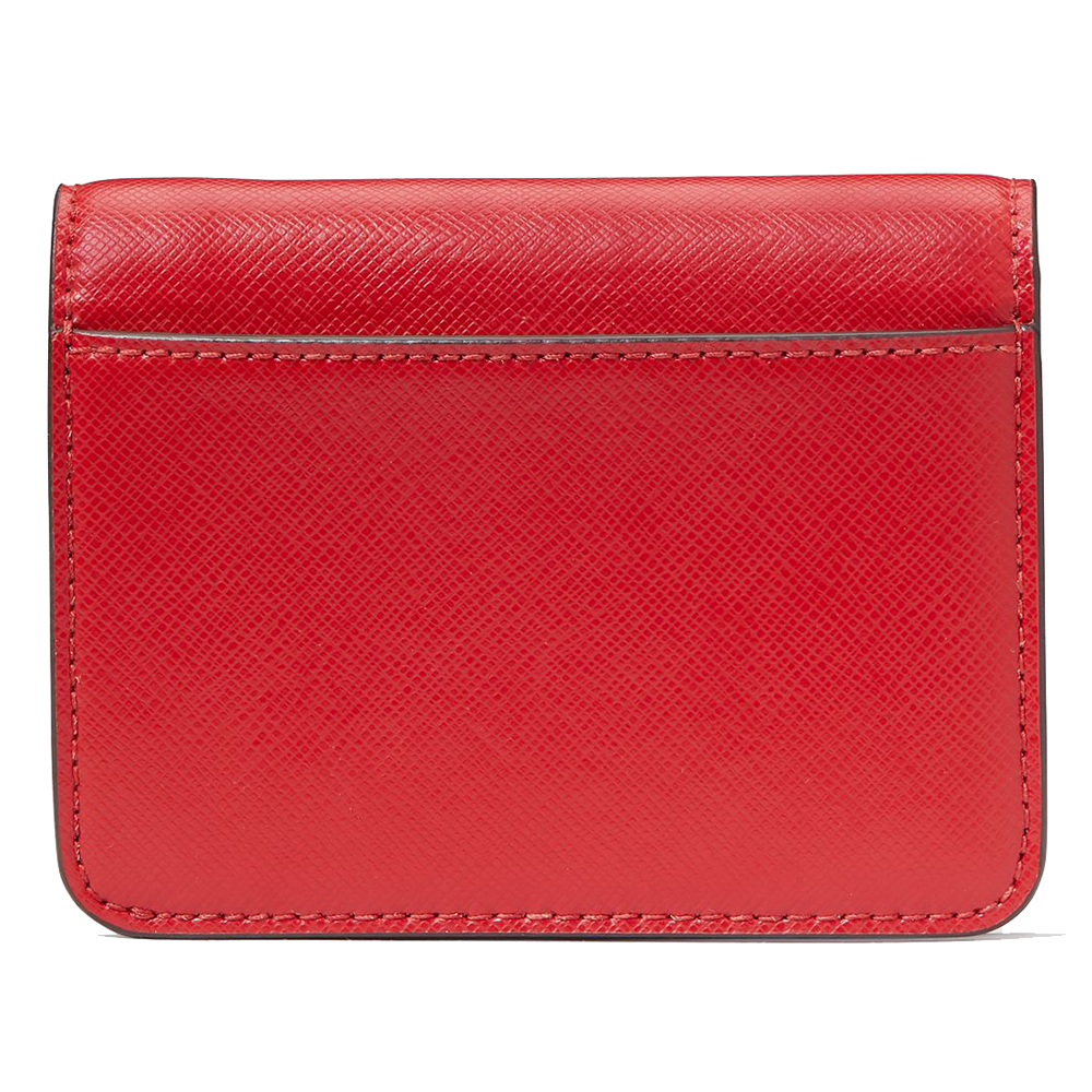 Kate Spade Kate Spade Madison Saffiano Leather Small Bifold Wallet Candied Cherry Red # KC581