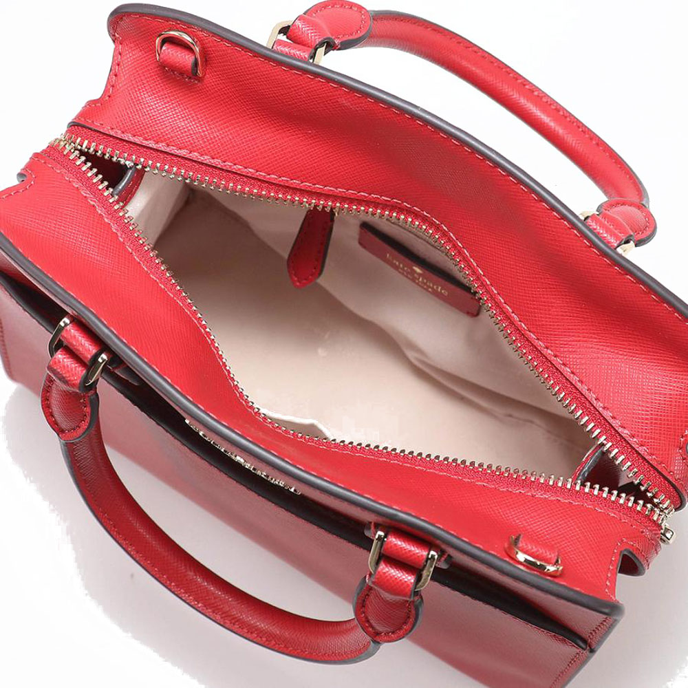 Kate Spade Crossbody Bag Sling Madison Saffiano Leather Small Satchel Candied Cherry Red # KC437