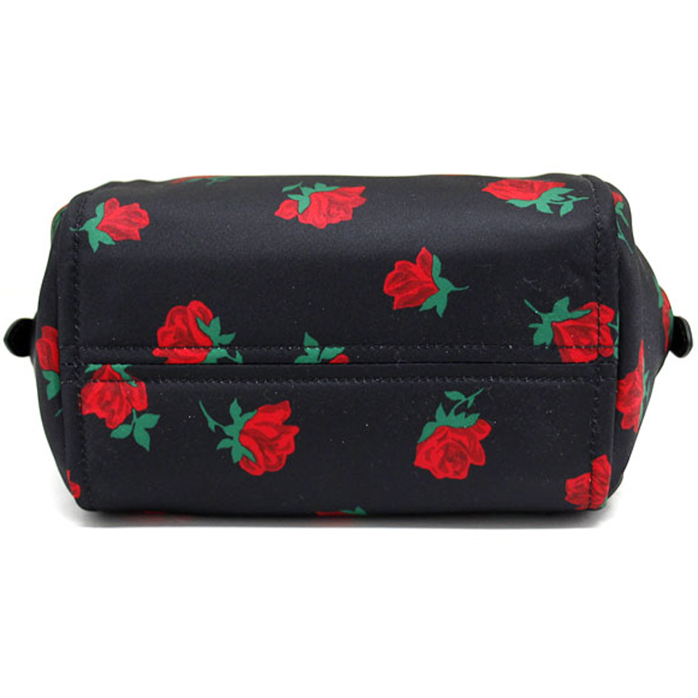 Kate Spade Chelsea Rose Toss Printed Medium Cosmetic Case Black # KE611