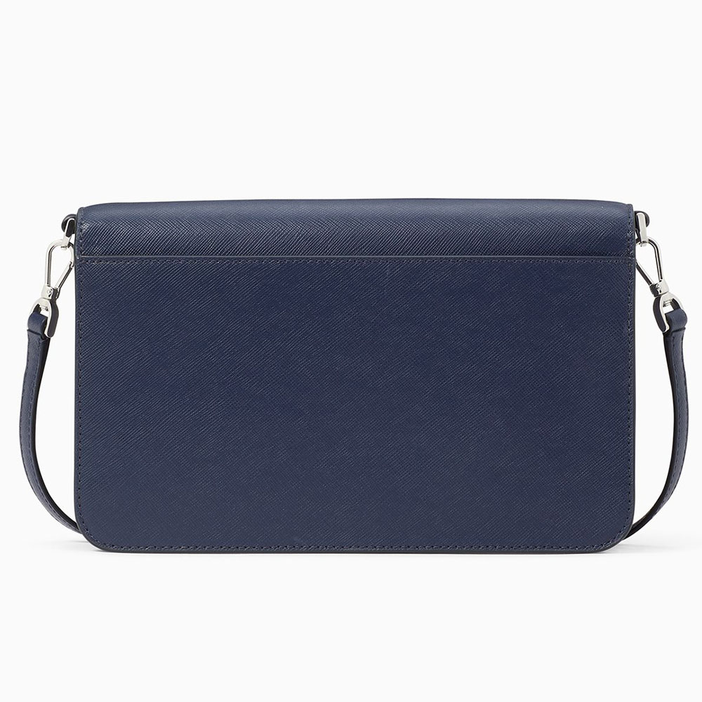 Kate Spade Madison Crossbody Bag Sling Flap Convertible Parisian Navy Blue # KC430