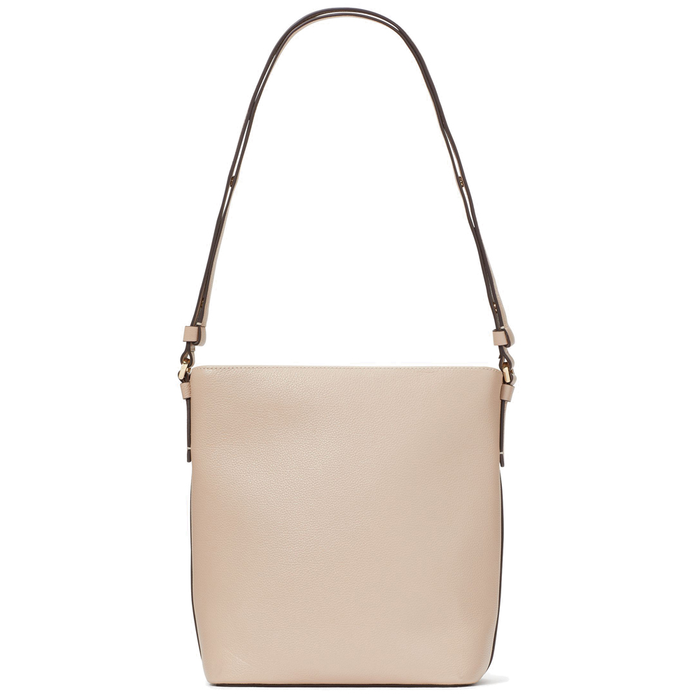 Kate Spade Elsie Pebbled Leather Shoulder Bag Warm Beige # KE389