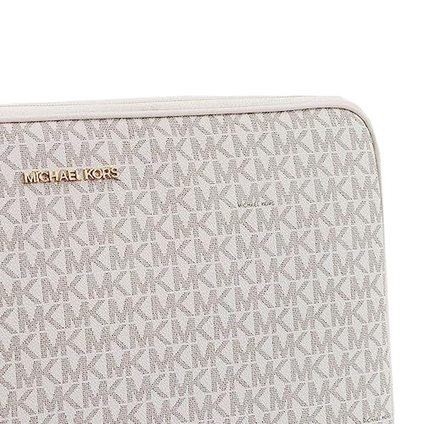 Michael Kors Jet Set Travel Large Laptop Sleeve Case 15 Inch Light Cream # 35T1GTVN7B