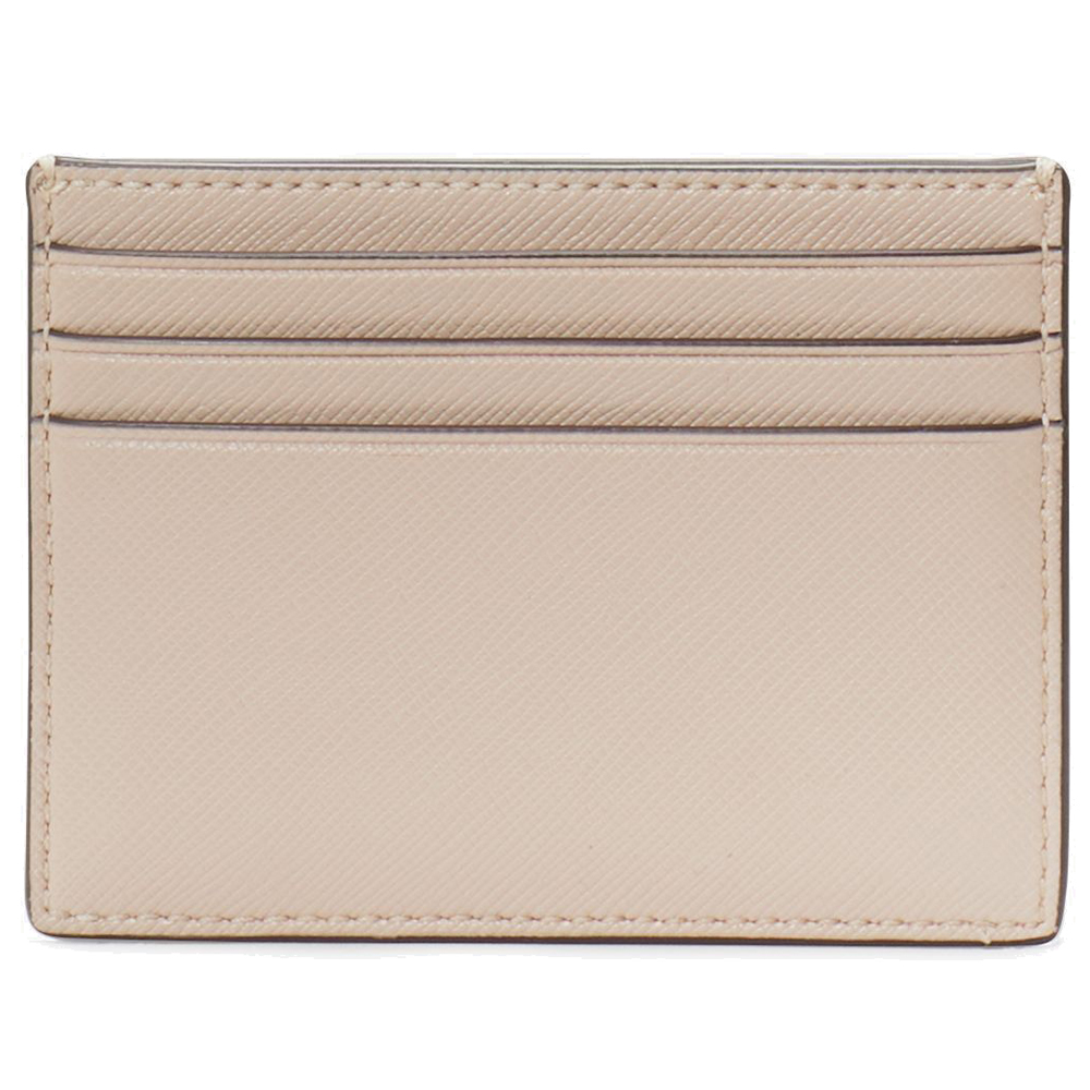 Kate Spade Schuyler Small Slim Card Holder Saffiano Warm Beige # KE703