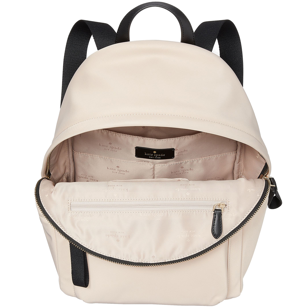 Kate Spade Chelsea Medium Nylon Backpack Bag Warm Beige # KE955