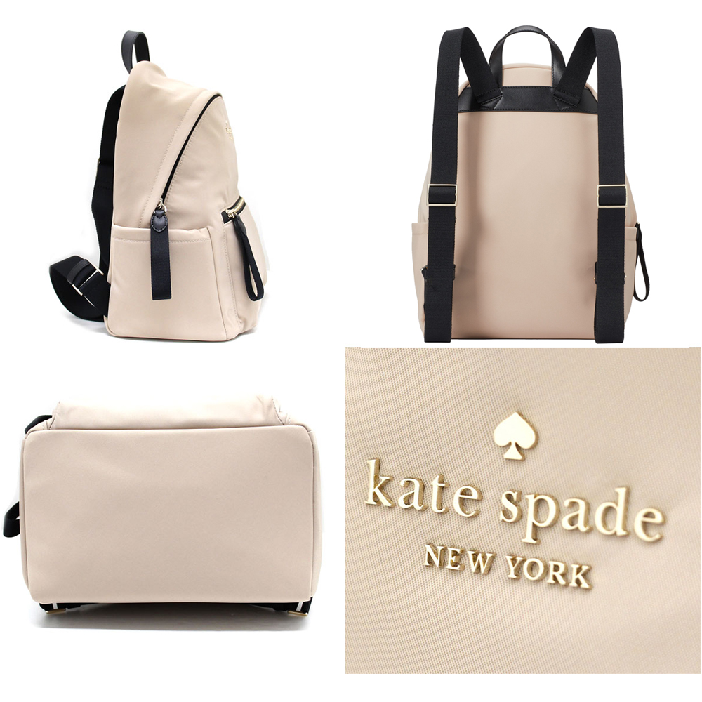 Kate Spade Chelsea Medium Nylon Backpack Bag Warm Beige # KE955