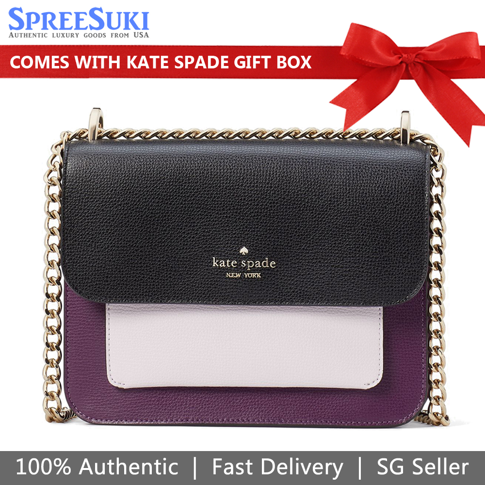 Kate Spade Remi Flap Chain Crossbody Ripe Plum # K8519