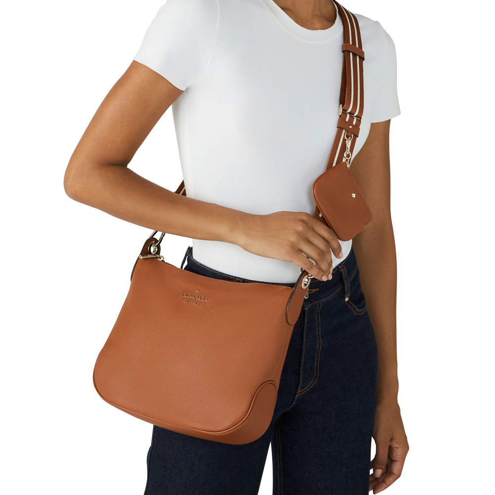 Kate Spade Rosie Pebbled Leather Crossbody Bag Sling Warm Gingerbread Brown # K5807