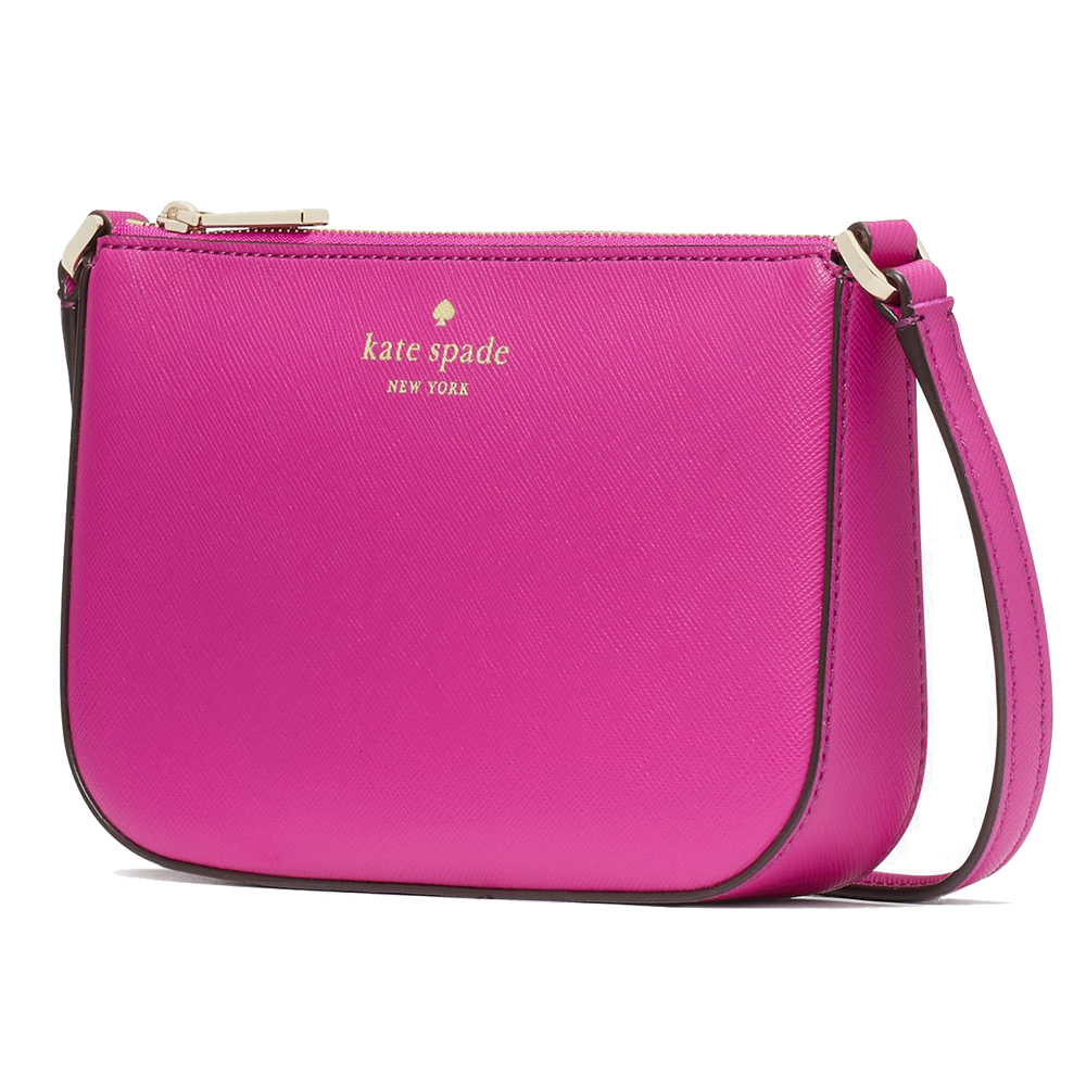 Kate Spade Schuyler Saffiano Small Crossbody Leather Bag Baja Rose # KE702