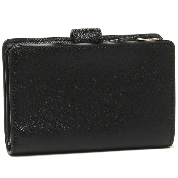 Coach Wallet In Gift Box Medium Corner Zip Wallet In Crossgrain Leather Black # F11484D6