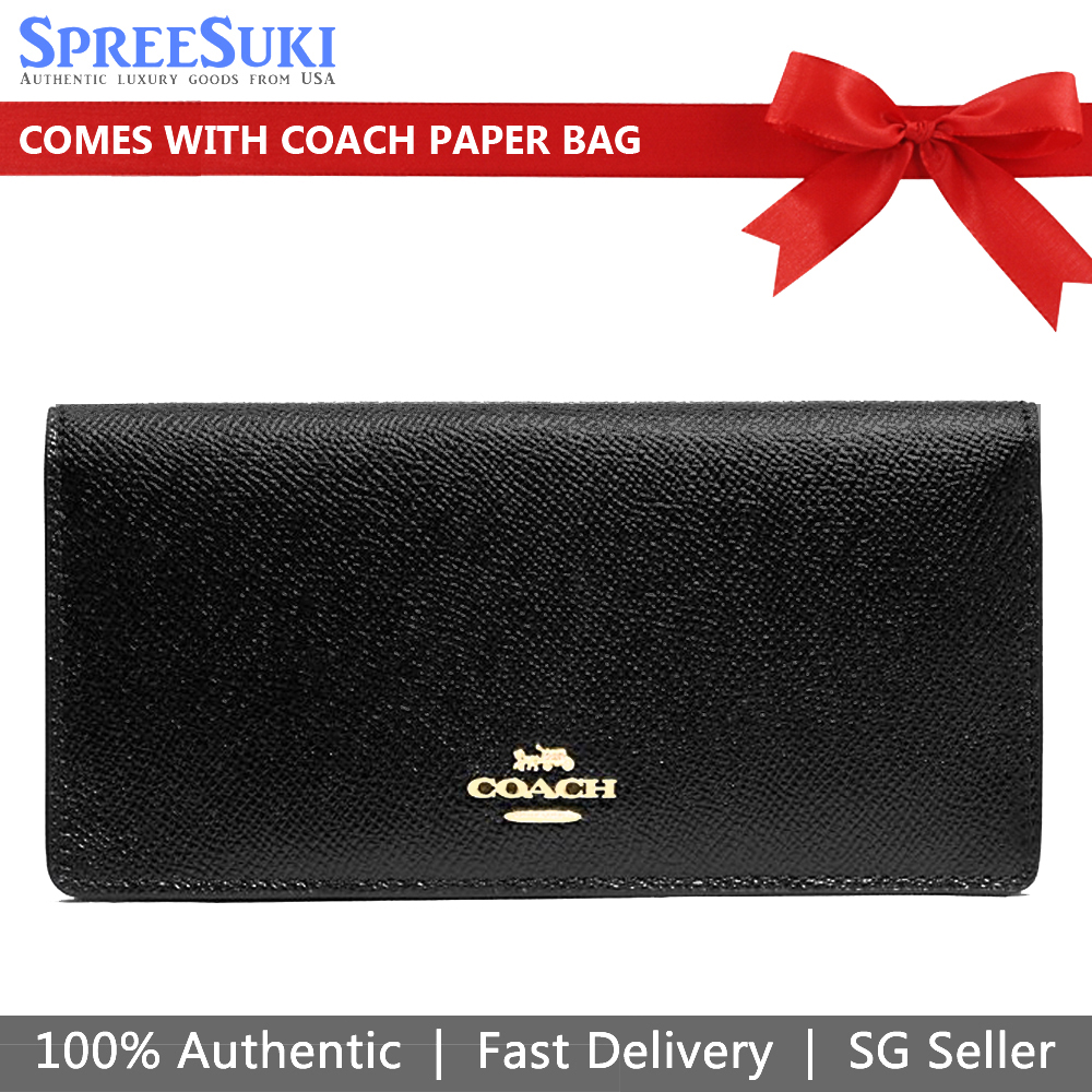 Coach Medium Wallet Bifold Wallet Black # F88025D1
