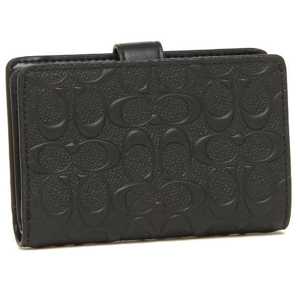 Coach Wallet In Gift Box Medium Wallet Medium Corner Zip Wallet In Signature Leather Black # F67565D1