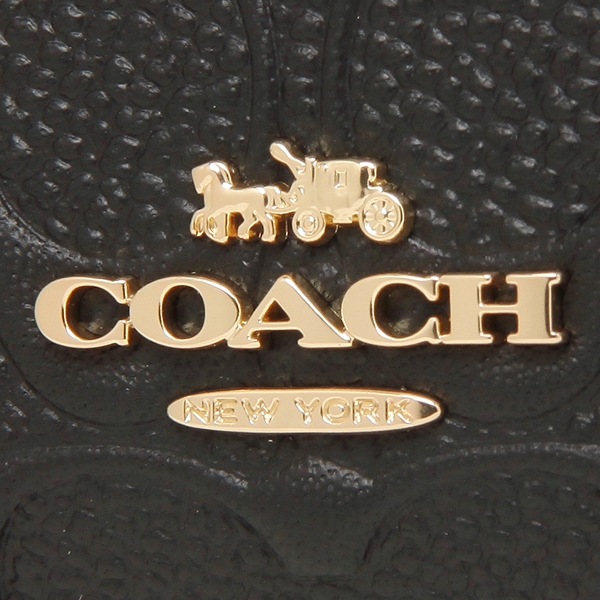 Coach Wallet In Gift Box Medium Wallet Medium Corner Zip Wallet In Signature Leather Black # F67565D1