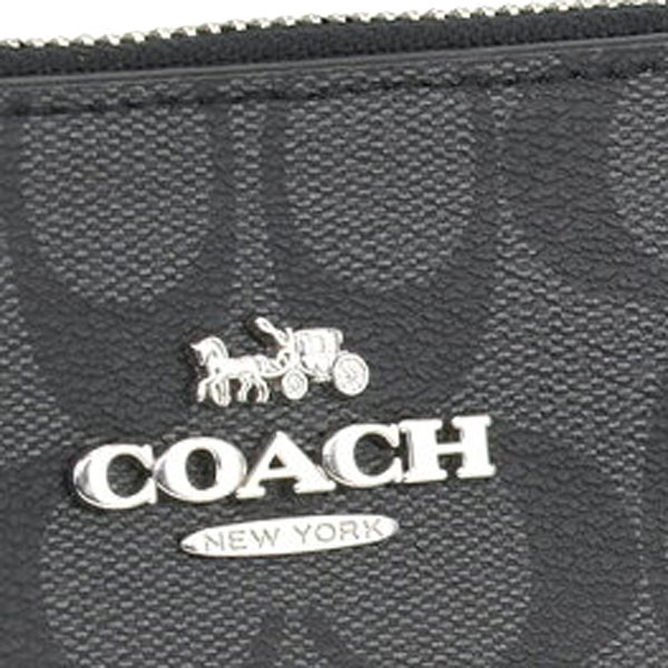 Coach Crossbody Bag Rowan File Bag In Signature Canvas Graphite Black # C1554