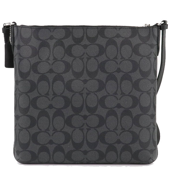 Coach Crossbody Bag Rowan File Bag In Signature Canvas Graphite Black # C1554