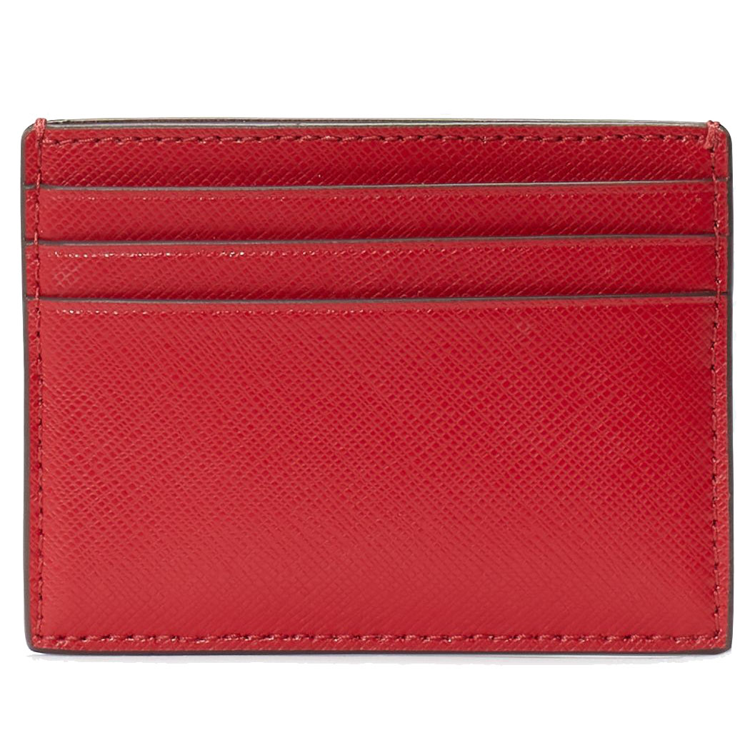 Kate Spade Madison Saffiano Leather Card Holder Small Candied Cherry Red # KC582