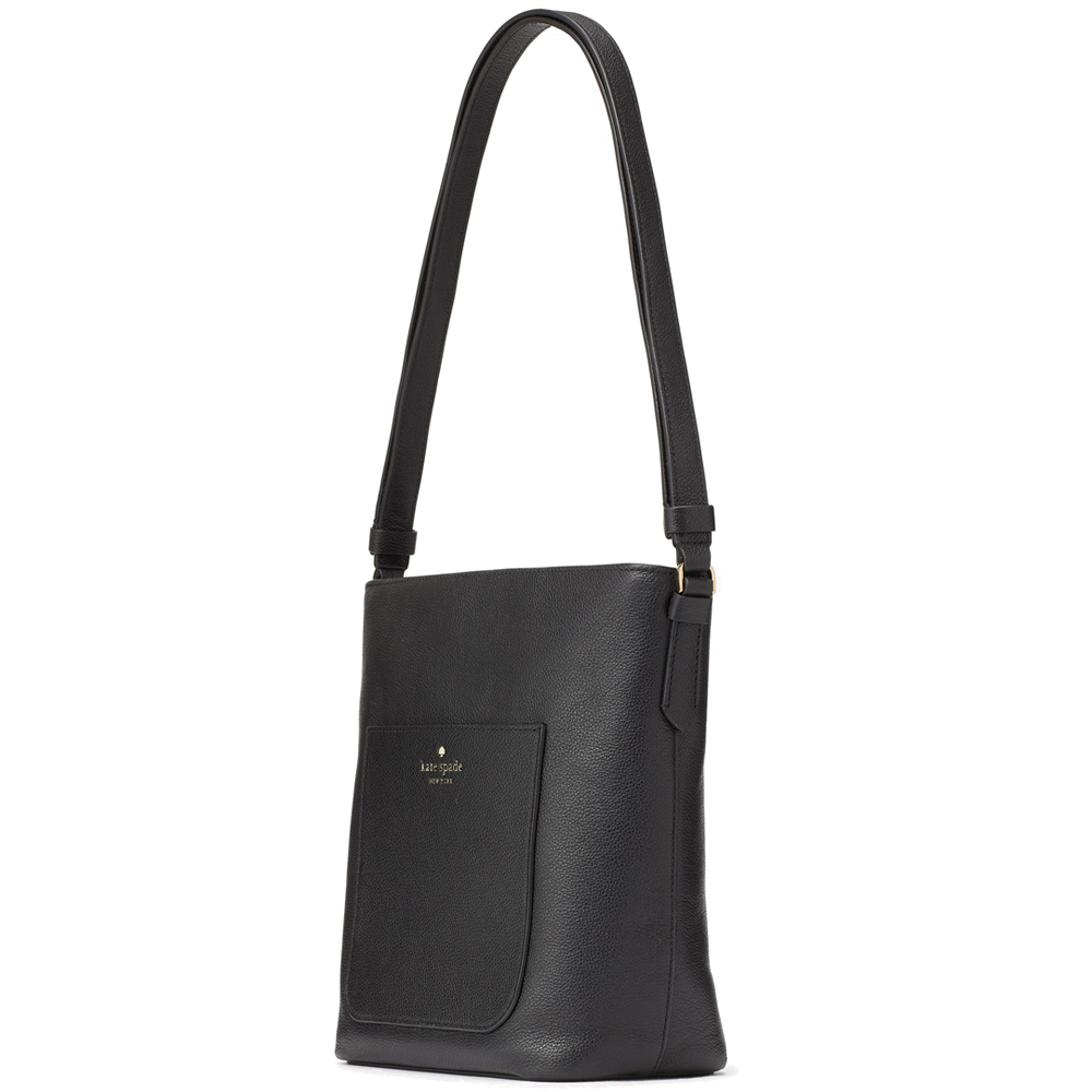 Kate Spade Elsie Pebbled Leather Shoulder Bag Black # KE389