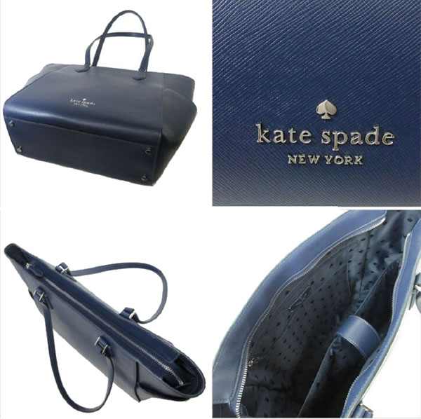 Kate Spade Madison Laptop Tote Shoulder Bag Parisian Navy # KC435