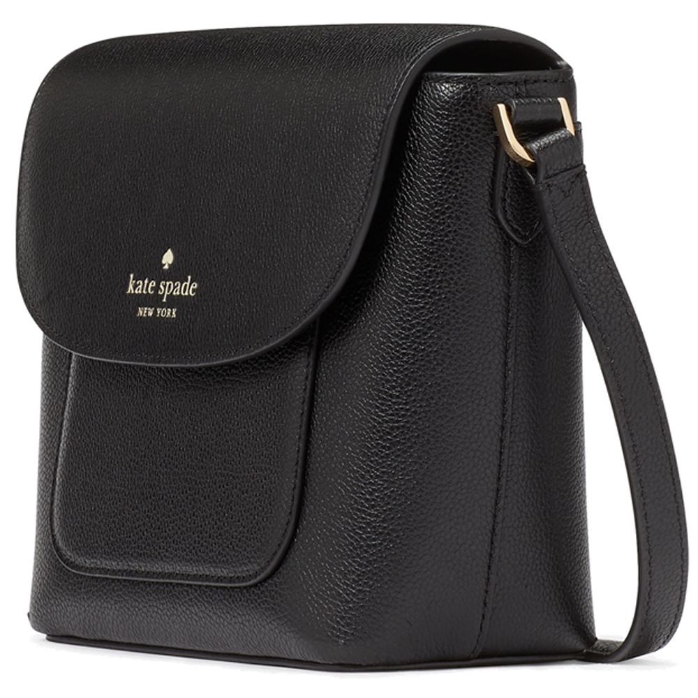 Kate Spade Crossbody Bag Sling Pebbled Leather Elsie Black # KE390