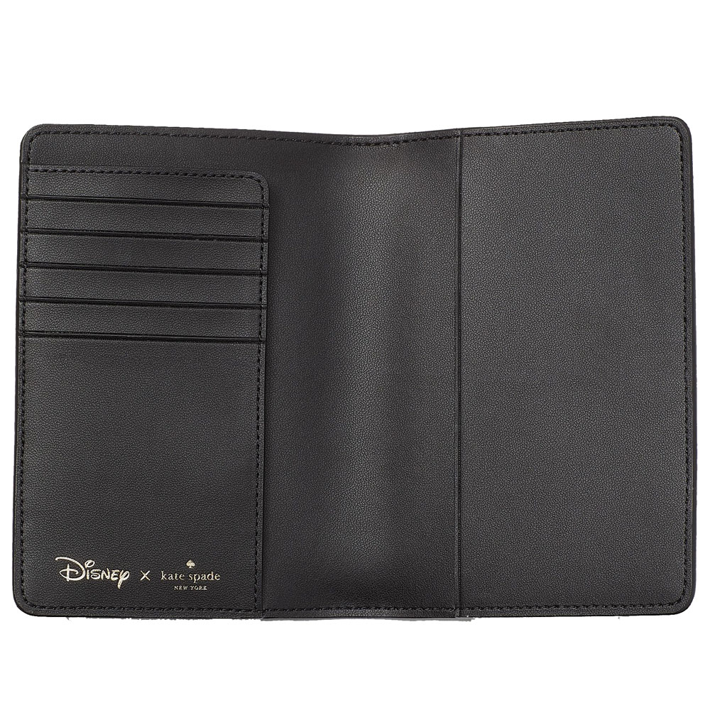 Kate Spade Kate Spade X Disney Beauty & The Beast Passport Holder Black # KE657