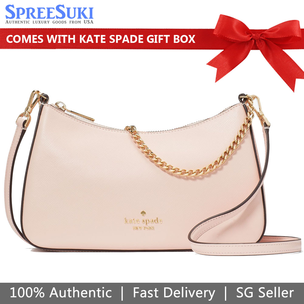 Kate Spade Madison Convertible Saffiano Crossbody Bag Sling Conch Pink # KC439