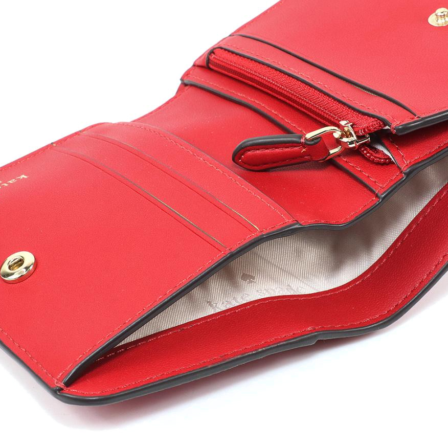 Kate Spade Madison Saffiano Leather Small Bifold Wallet Candied Cherry Red # KC581