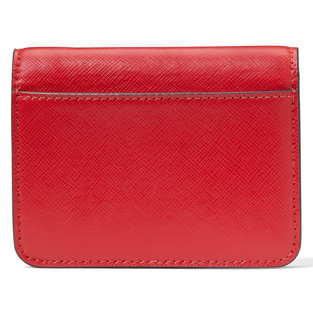 Kate Spade Madison Saffiano Leather Small Bifold Wallet Candied Cherry Red # KC581