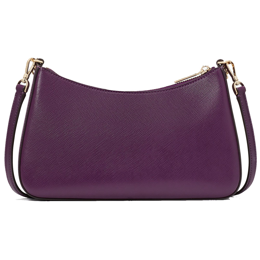 Kate Spade Madison Saffiano Leather Convertible Crossbody Ripe Plum Purple # KC439