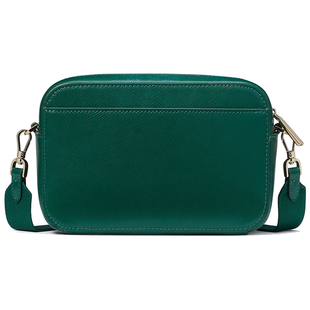 Kate Spade Madison Saffiano Leather Mini Camera Crossbody Deep Jade Green # KC584