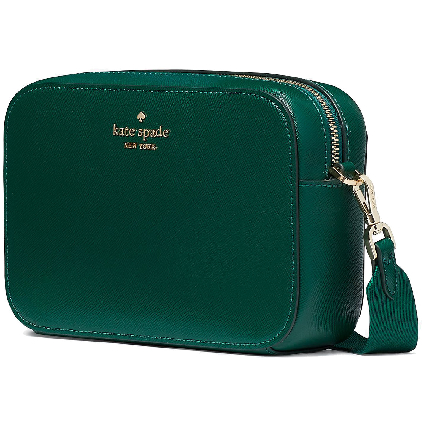 Kate Spade Madison Saffiano Leather Mini Camera Crossbody Deep Jade Green # KC584