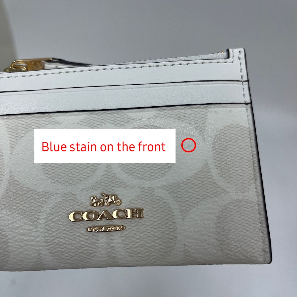 Coach Mini Skinny Id Case In Signature Canvas Chalk Off White Glacier White # 88208