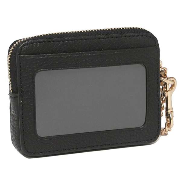 Coach Zip Card Case Black # 6303