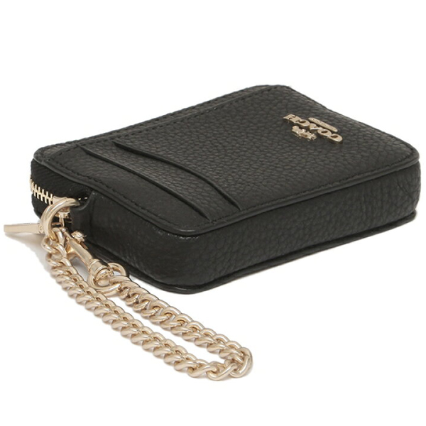 Coach Zip Card Case Black # 6303