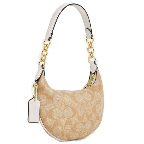 Coach Mini Payton In Signature Canvas Light Khaki Chalk # CM273