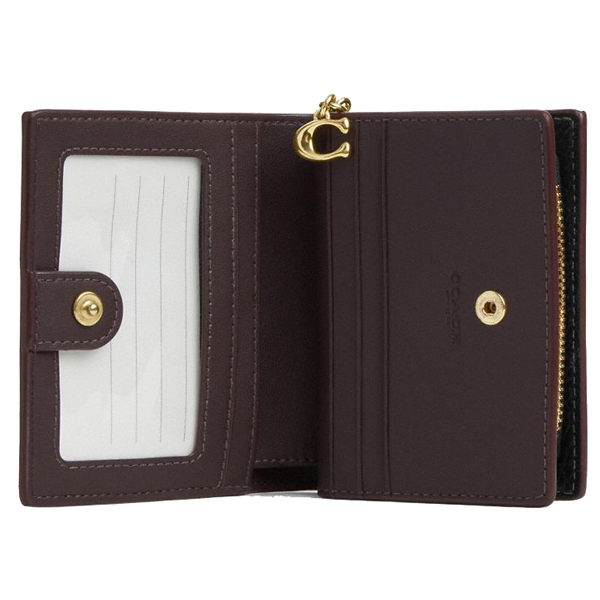 Coach Snap Wallet With Coach Heritage Black # CM216