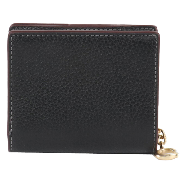 Coach Snap Wallet With Coach Heritage Black # CM216