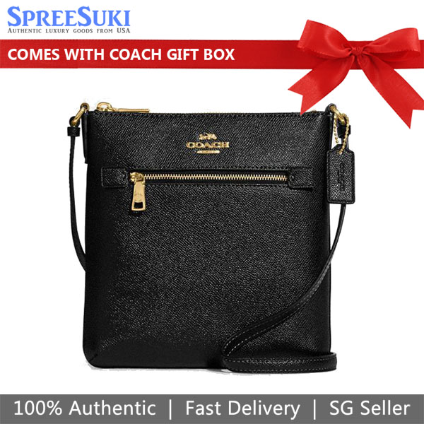 Coach Mini Rowan File Bag Black # CE871