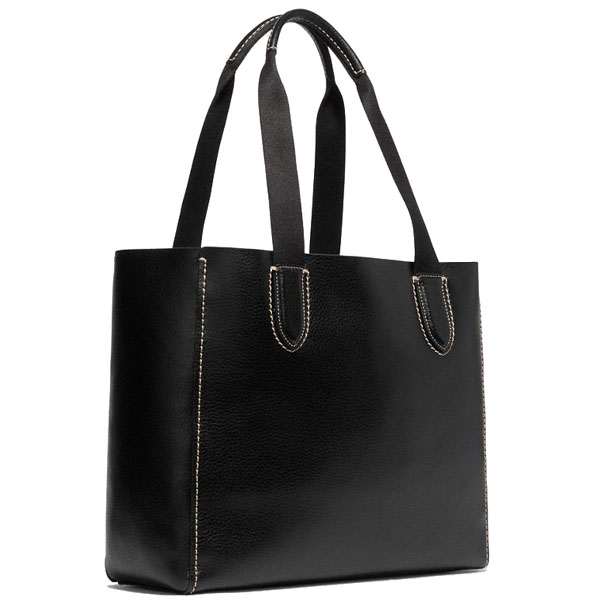 Coach Derby Tote In Pebble Leather Black # 58660