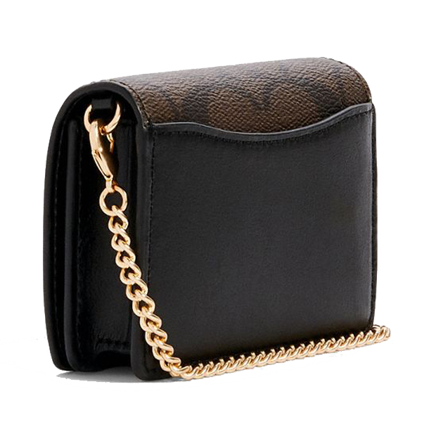 Coach Mini Wallet On A Chain Brown / Black # 6650