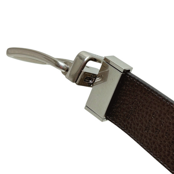 Coach Men Harness Buckle Cut To Size Reversible Belt 38Mm Black Dark Brown # CQ023