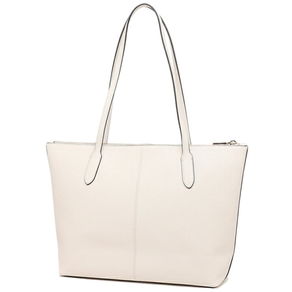 Coach Zip Top Tote Im / Chalk # 4454