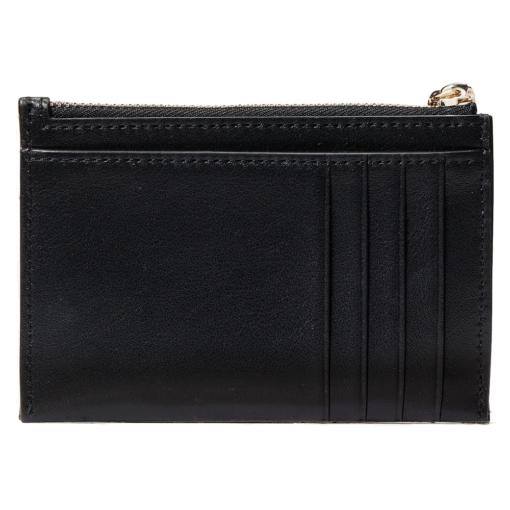 Kate Spade Carey Smooth Quilted Leather Small Card Holder Black # KG426